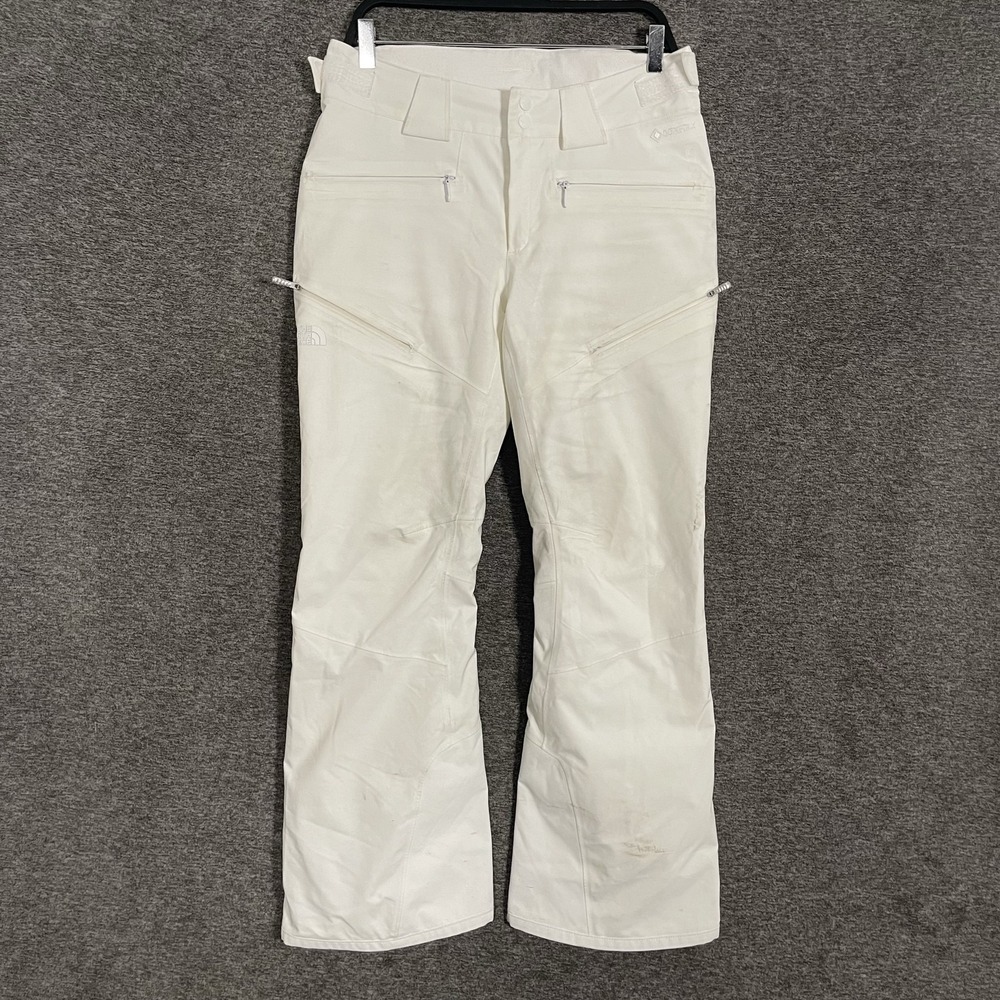 The North Face Snow Pants Womens Medium White GORE-TEX Insulated Ski Snowboard
